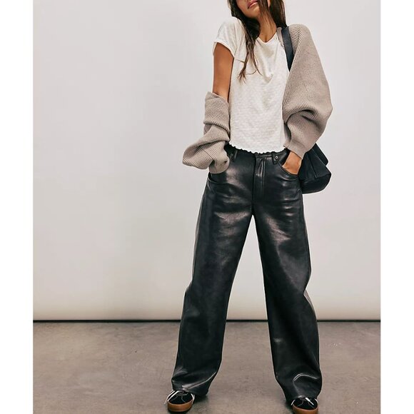 FREE PEOPLE We The Free Be My Baby Pointelle Short Sleeve Tee / Ivory - Picture 3 of 10